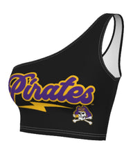 Load image into Gallery viewer, ECU Pirates Lightning One Shoulder Top