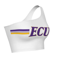 Load image into Gallery viewer, ECU Pirates White One Shoulder Top