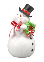 Load image into Gallery viewer, 12&quot; Jolly Snowman w/ Wreath by December Diamonds