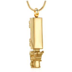 18 Wheeler Semi Truck Urn Necklace