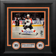 Load image into Gallery viewer, Sean Couturier Captain Skating Action Philadelphia Flyers Autographed 8" x 10" Framed Hockey Photo