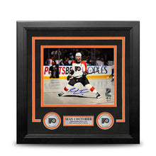 Load image into Gallery viewer, Sean Couturier Captain Skating Action Philadelphia Flyers Autographed 8" x 10" Framed Hockey Photo