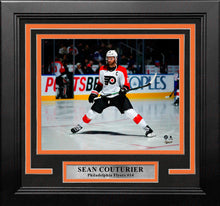 Load image into Gallery viewer, Sean Couturier Skating as Captain Philadelphia Flyers 8" x 10" Framed Hockey Photo