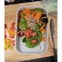 Load image into Gallery viewer, Set of 3 Leftovers Bamboo Lunch Box in Vivid Yellow | Eco-Friendly and Sustainable | 7.5" x 5" x 2"
