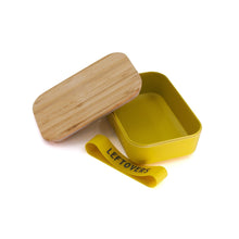 Load image into Gallery viewer, Set of 3 Leftovers Bamboo Lunch Box in Vivid Yellow | Eco-Friendly and Sustainable | 7.5" x 5" x 2"