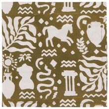 Load image into Gallery viewer, Set of 4 Olympus Block Print Napkins | Table Dinner Cloth Napkin | 18" x 18"
