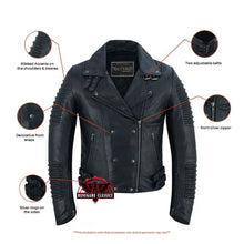 Load image into Gallery viewer, Shadow Queen Women's Black Fashion Leather Jacket
