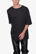 Load image into Gallery viewer, Sheer Gauze Tee - Black