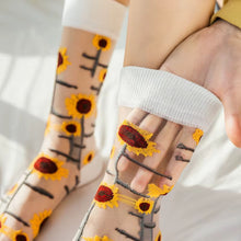 Load image into Gallery viewer, Sheer Plant Lover Socks in 5 Nature-Inspired Styles [Fits Size 5-9]