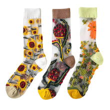 Load image into Gallery viewer, Sheer Plant Lover Socks in 5 Nature-Inspired Styles [Fits Size 5-9]