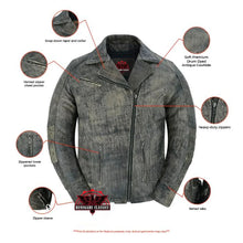 Load image into Gallery viewer, Shen Antique Brown Women's Leather Motorcycle Jacket