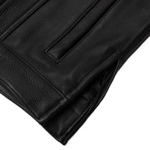 Load image into Gallery viewer, NightSentinel - Men’s Leather Motorcycle Vest
