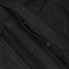 Load image into Gallery viewer, NightSentinel - Men’s Leather Motorcycle Vest