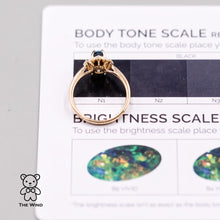 Load image into Gallery viewer, La Eternidad - N1 Black Opal Marquise Diamond Engagement Ring 18K Yellow Gold