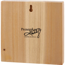 Load image into Gallery viewer, Show Yourself More Love Inspo Block Sign | Retro Hearts | 6&quot; x 6&quot;