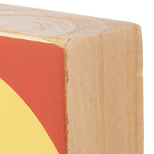 Load image into Gallery viewer, Show Yourself More Love Inspo Block Sign | Retro Hearts | 6&quot; x 6&quot;