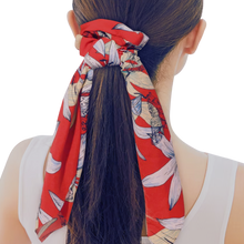 Load image into Gallery viewer, Silky Scarf Pony Holder (13 Color Options) | Scrunchie Hair Accessories