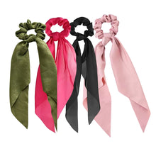 Load image into Gallery viewer, Silky Scarf Pony Holder (13 Color Options) | Scrunchie Hair Accessories