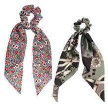 Load image into Gallery viewer, Silky Scarf Pony Holder (13 Color Options) | Scrunchie Hair Accessories