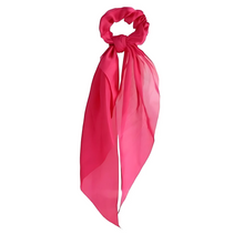 Load image into Gallery viewer, Silky Scarf Pony Holder (13 Color Options) | Scrunchie Hair Accessories