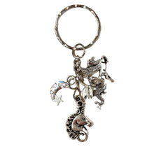 Load image into Gallery viewer, Silver Unicorn Fantasy Charms Lightweight Keychain in Silver