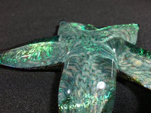 Load image into Gallery viewer, Silver Aqua Dichro Starfish