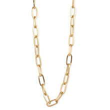 Load image into Gallery viewer, Simple Gold Paperclip Link Chain Necklace | Layering Outfit Fashion Jewelry