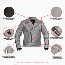 Load image into Gallery viewer, Iron Phantom Men’s Faux Leather Motorcycle Jacket