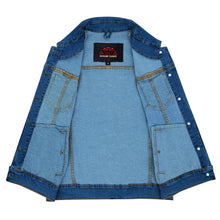 Load image into Gallery viewer, Women's Blue Denim Snap Front Vest