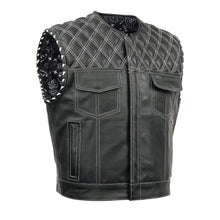 Load image into Gallery viewer, Blaze Lowcut Chrome Phantom Men's Leather Vest