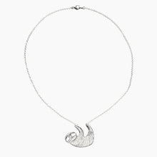 Load image into Gallery viewer, Slothy McSloth Necklace in Silver