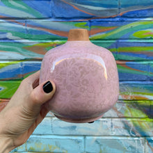 Load image into Gallery viewer, Small Ceramic Light Pink Bud Vase | Decorative Versatile Flower Pot | 4.52" x 4.92"