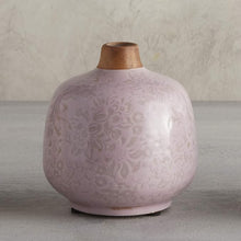 Load image into Gallery viewer, Small Ceramic Light Pink Bud Vase | Decorative Versatile Flower Pot | 4.52" x 4.92"