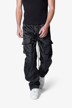 Load image into Gallery viewer, Snap Front Cargo Pants - Black