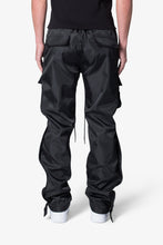 Load image into Gallery viewer, Snap Front Cargo Pants - Black