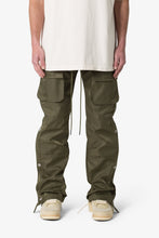 Load image into Gallery viewer, Snap Front Cargo Pants - Olive