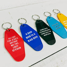 Load image into Gallery viewer, Some Days I'm Wednesday, Some Days I'm Morticia Motel Style Keychain In Black