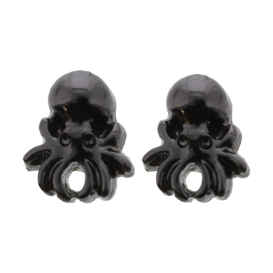 Sourpuss Earrings | Black Octopus Nautical Design
