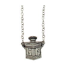 Load image into Gallery viewer, Sourpuss Gin Decanter Necklace | Retro Barware Inspired Jewelry for Cocktail Lovers