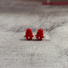 Load image into Gallery viewer, Sourpuss Red Octopus Earrings | Nautical Studs Rockabilly Jewelry | Alternative Sailor Accessories