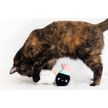 Load image into Gallery viewer, Soy Sauce and Sushi Cat Toy Set | Plush Toys for Pet Lovers | Giftable Cat Stocking Stuffer