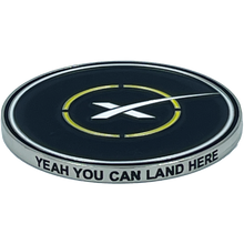Load image into Gallery viewer, BL12-9 SpaceX Landing Pad Challenge Coin Landing Zone