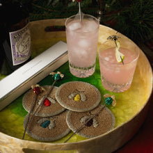 Load image into Gallery viewer, Sparkle bee coasters