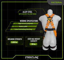 Load image into Gallery viewer, Frontline 100VTB Combat Economy Series Full Body Harness with Tongue Buckle Legs (Uni) Universal