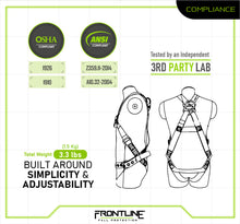 Load image into Gallery viewer, Frontline K100-61S Combat Compliance Kit - Harness, 6' Single Leg Lanyard and Drawstring Bag