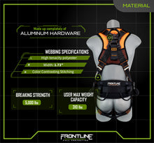 Load image into Gallery viewer, Frontline 110CTB Combat Lite Full Body Harness all Aluminum Hardware and Suspension Trauma Straps 3X/4X