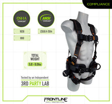 Load image into Gallery viewer, Frontline 110CTB Combat Lite Full Body Harness all Aluminum Hardware and Suspension Trauma Straps XL/2X