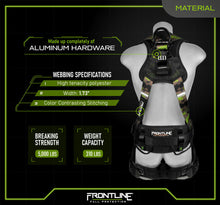 Load image into Gallery viewer, Frontline 110CTB-CF Camouflage Full Body Harness with Aluminum Hardware and Suspension Trauma Straps M/L