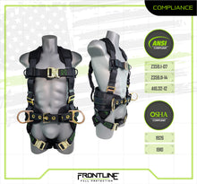 Load image into Gallery viewer, Frontline 350CQC Patriot Construction Harness with Airflo and Quick Connect Buckles - Made in USA 2XL