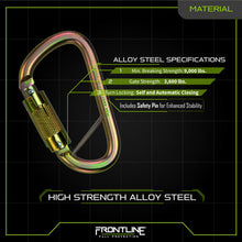 Load image into Gallery viewer, Frontline CSQ184 Steel Quarter Turn-locking Carabiner